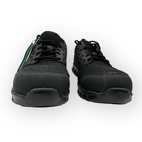 Reebok Sublite Cushion composite toe work shoes black RB4039 mens size 9w NWOB - Picture 5 of 14